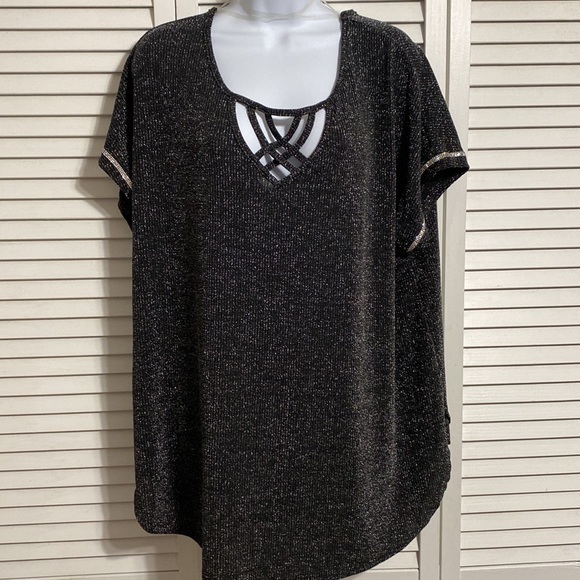 Don’t Stop Believing Tops - Don’t Stop Believing Black sparkly shirt!
